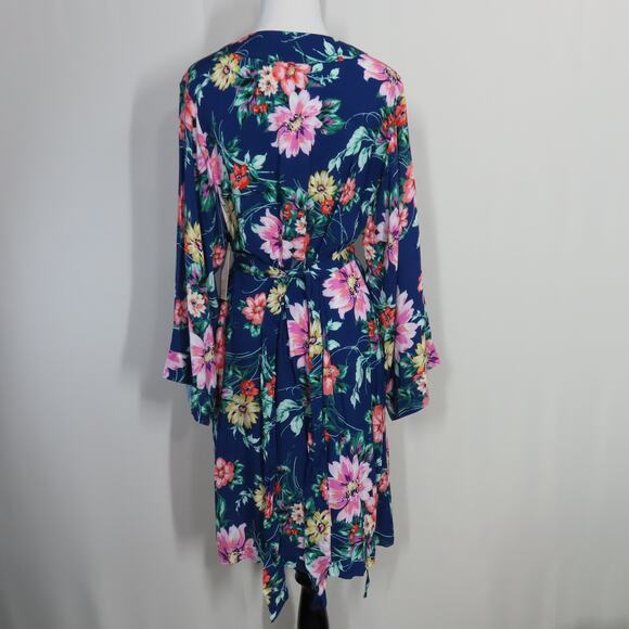 Yumi Wild Rose Navy Kim Dream Lover Robe Size Small - Picture 4 of 6